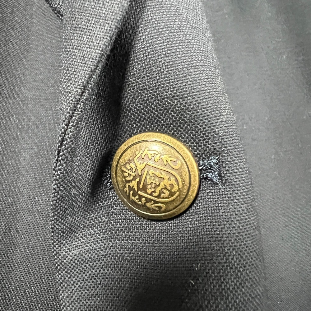 Oak Hill Blazer Mens 62R Big Tall Suit Jacket Coat Navy Blue Gold Buttons - Picture 4 of 14